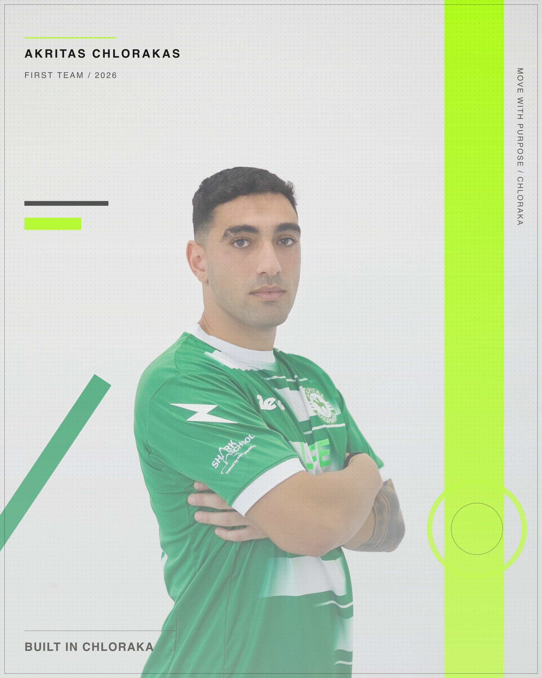 Giorgos Vasiliou in official Akritas player hero artwork
